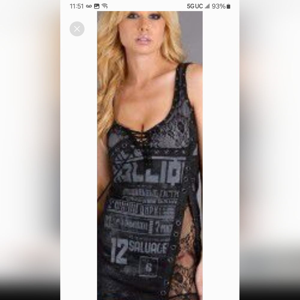 Salvage Black Lace Dress